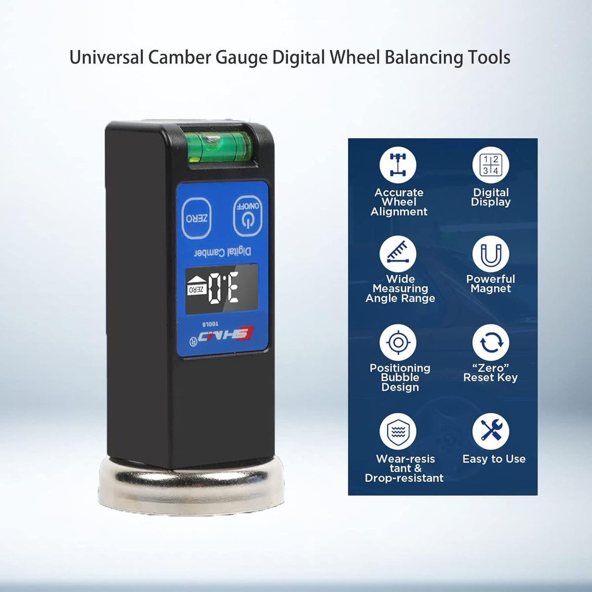 Camber Gauge Digital Wheel Alignment Tool with LCD, Pack of 2 K208