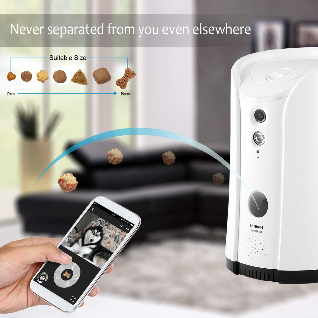 Dog Camera Treat Dispenser with Two-Way Audio and Night Vision R34835