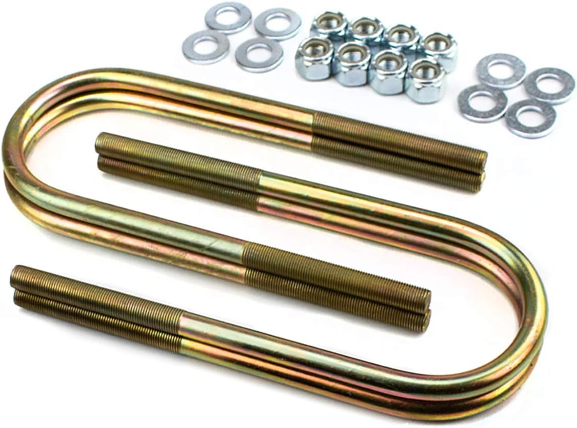 2 Rear Lift Kit For 2002-2008 Dodge Ram 1500 4X4 with Cast Steel Blocks and U-bolts J4599