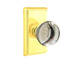Crystal Knob Passage Set Unlacquered Brass S331023