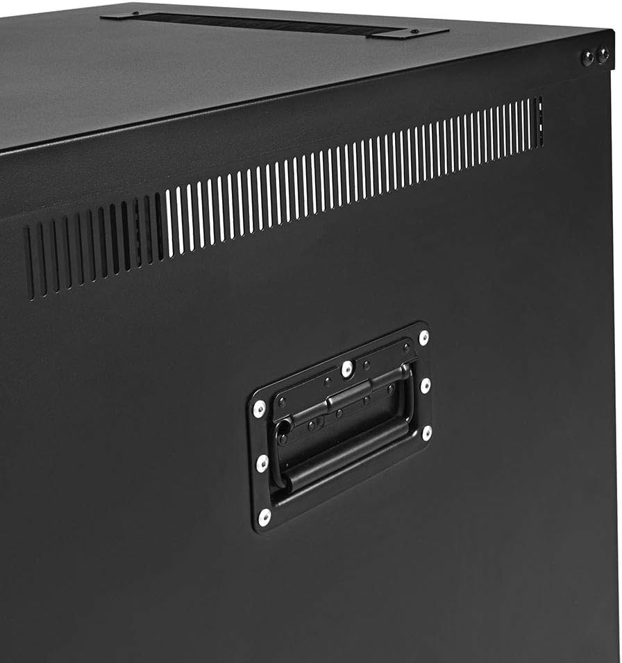 9U Portable Rolling Network Rack with Adjustable Depth P7579