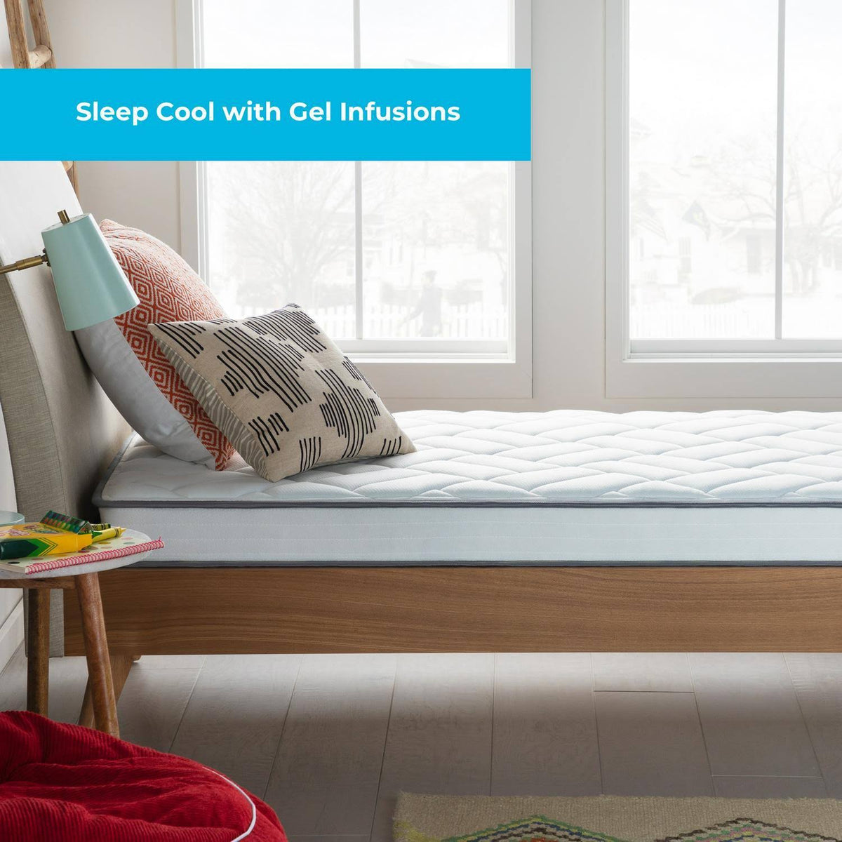 6 inch Innerspring Mattress, California King, White A1620