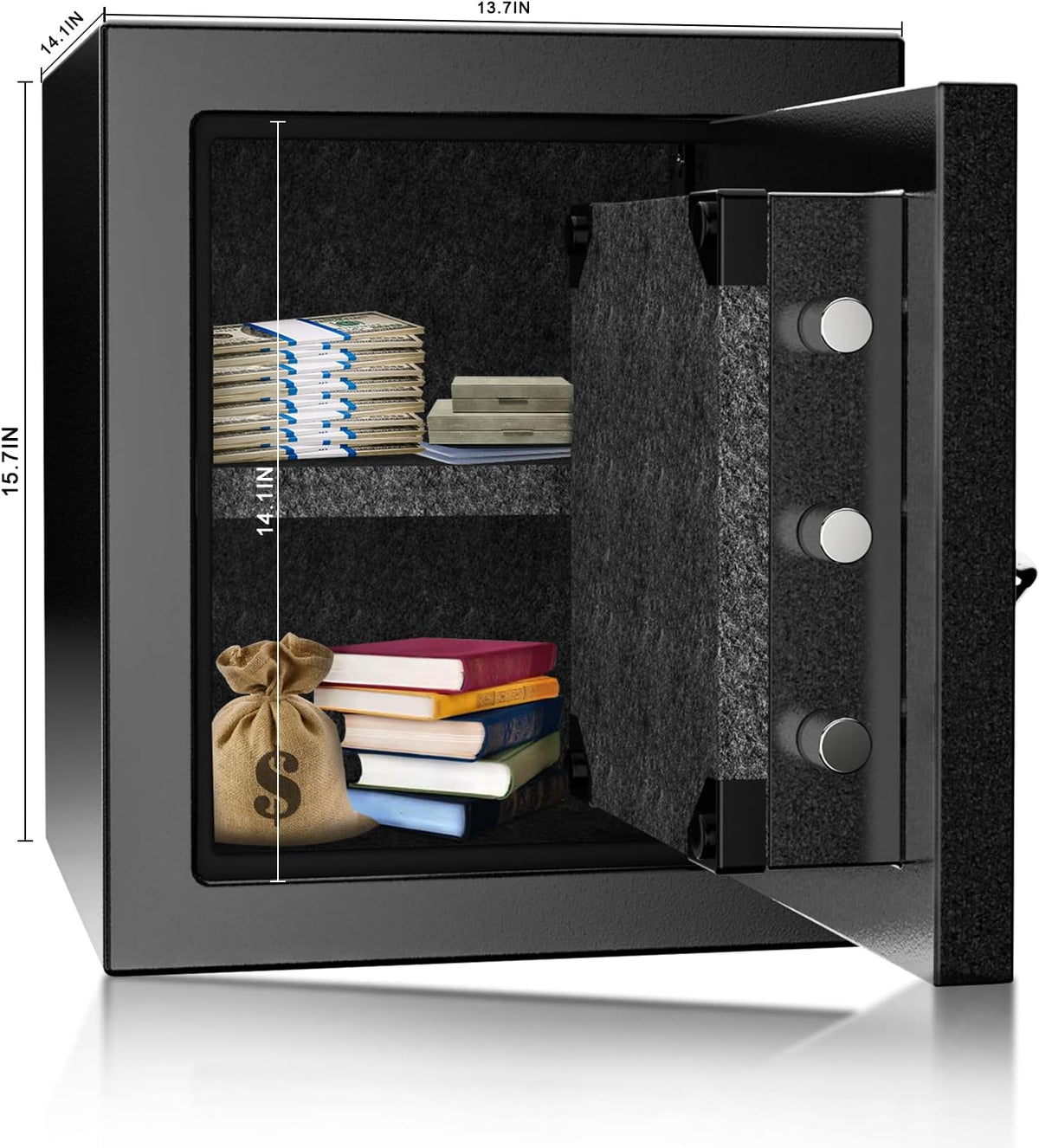Fireproof Security Safe with Digital Keypad Lock Box K636380