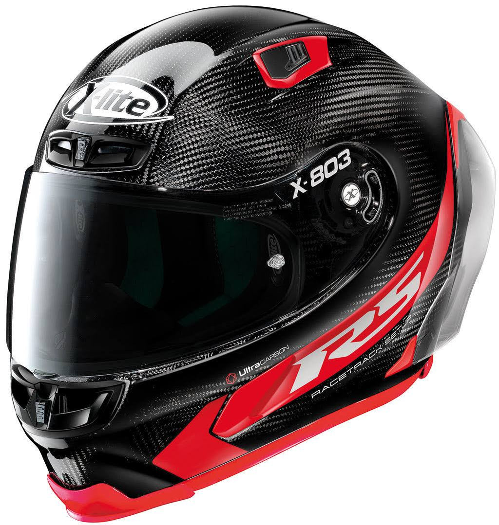X-803 RS Ultra Carbon Hot Lap Black / Red Helmet Z48856