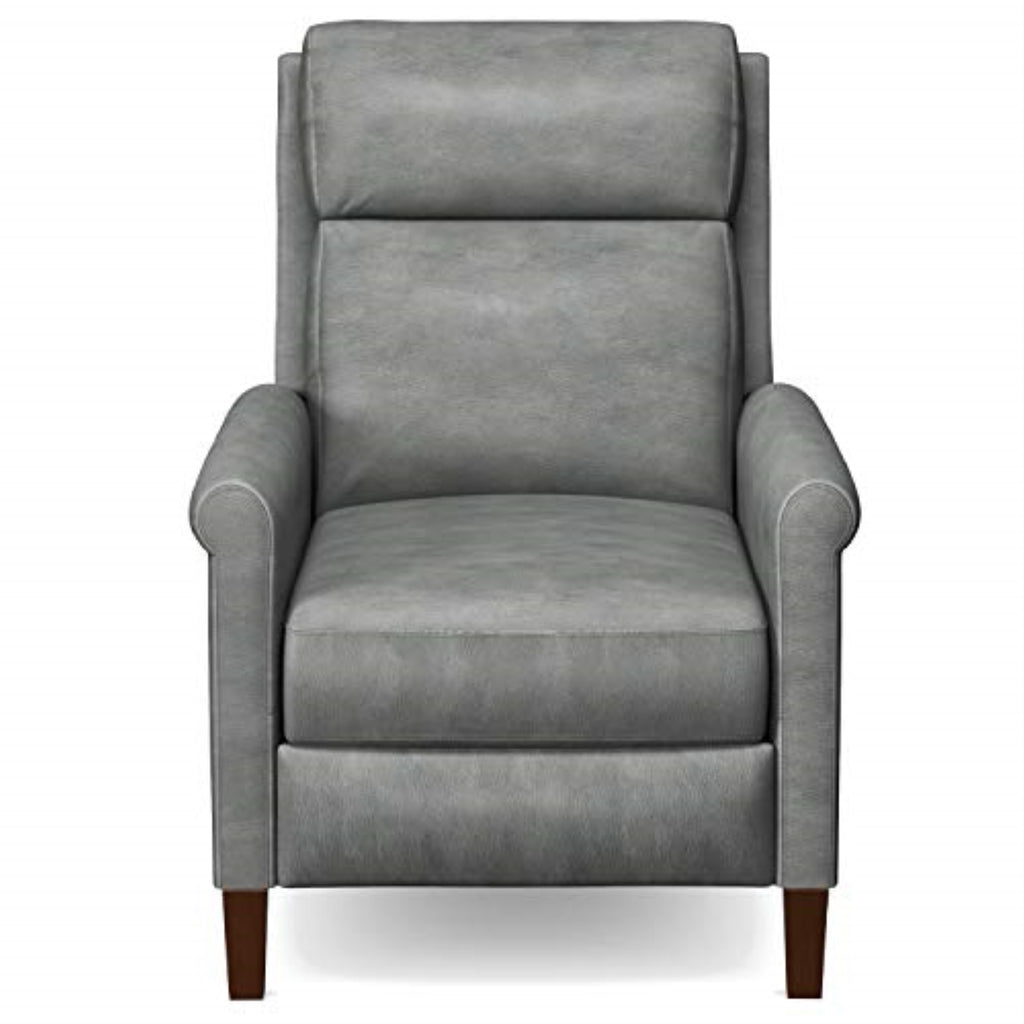 Espresso Brown Leather Pushback Recliner A408887