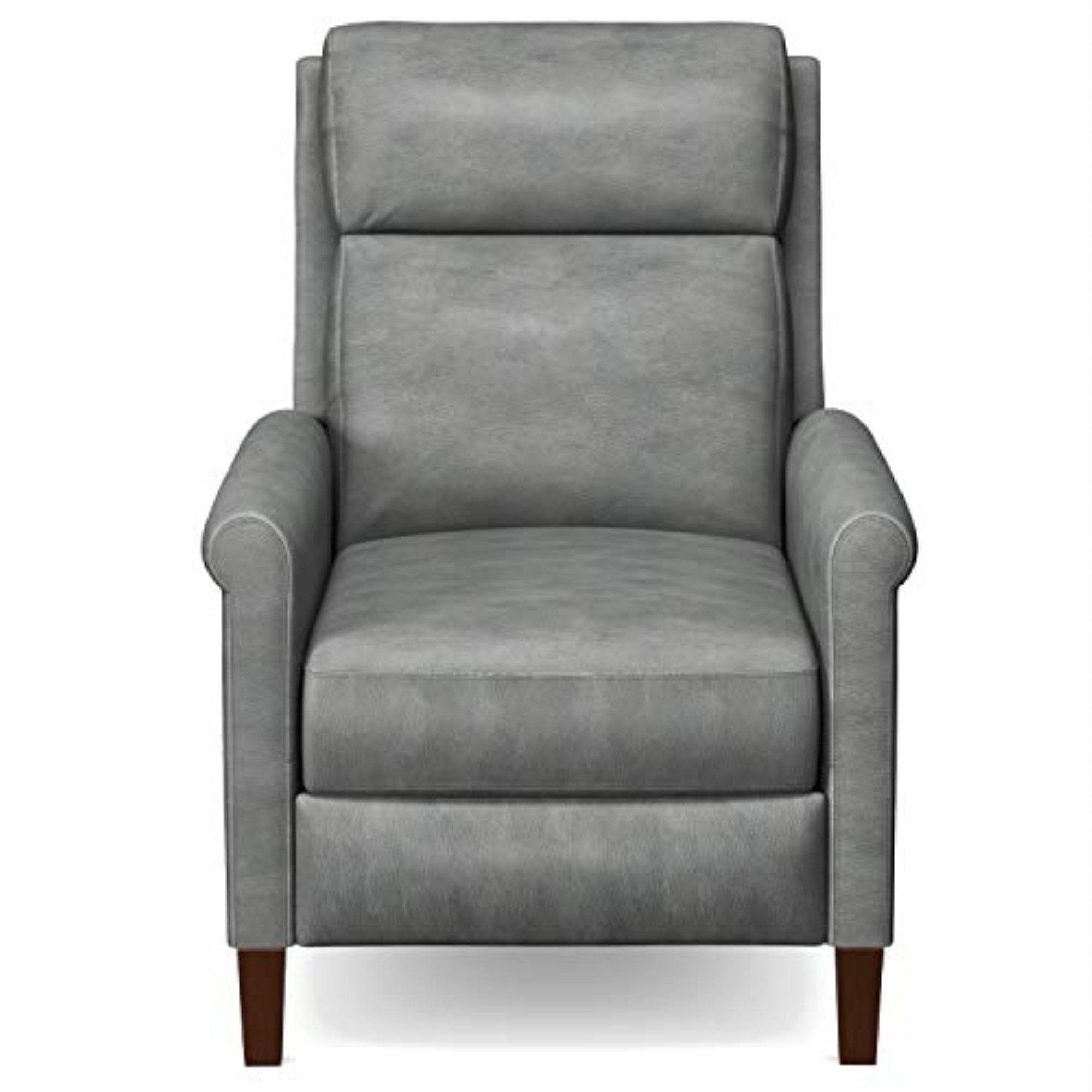 Espresso Brown Leather Pushback Recliner A408887
