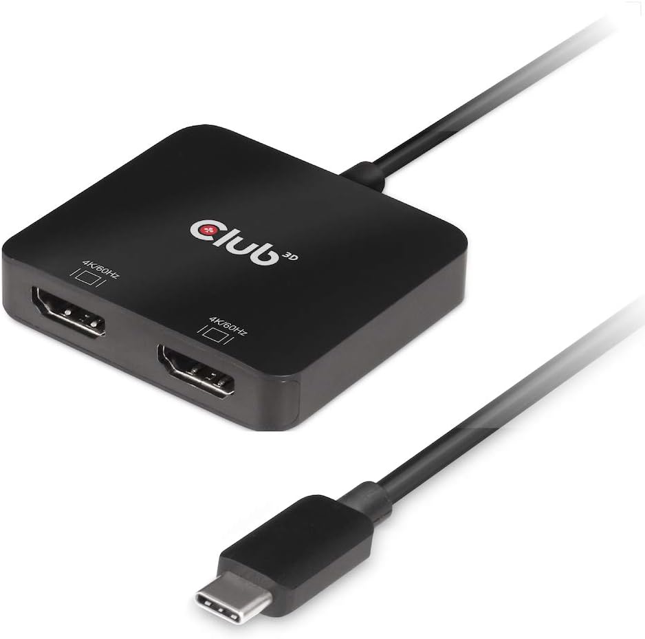 2 Port USB Type C to Dual HDMI 4K 60Hz MST Hub Pack of 2 Z594