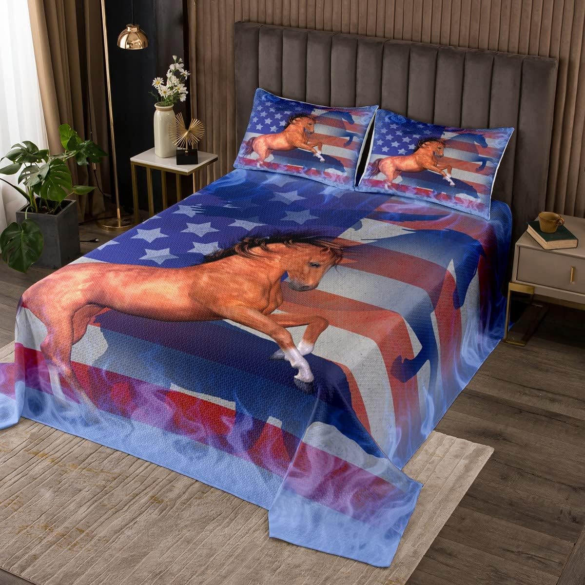 Twin Camo Quilted Bedspread T5304