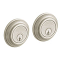 Satin Nickel Round Deadbolt Double Cylinder Q41609