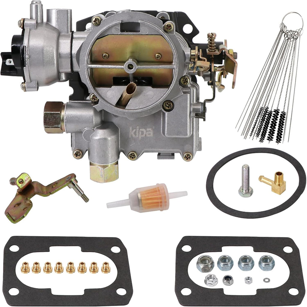 Carburetor for Mercruiser Marine 4-Cylinder 2.5L 3.0L 2 Barrel Side Fuel Inlet with Electric Choke M593205