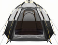 3-4 Person Pop Up Hexagon Camping Tent with Rainfly P122748