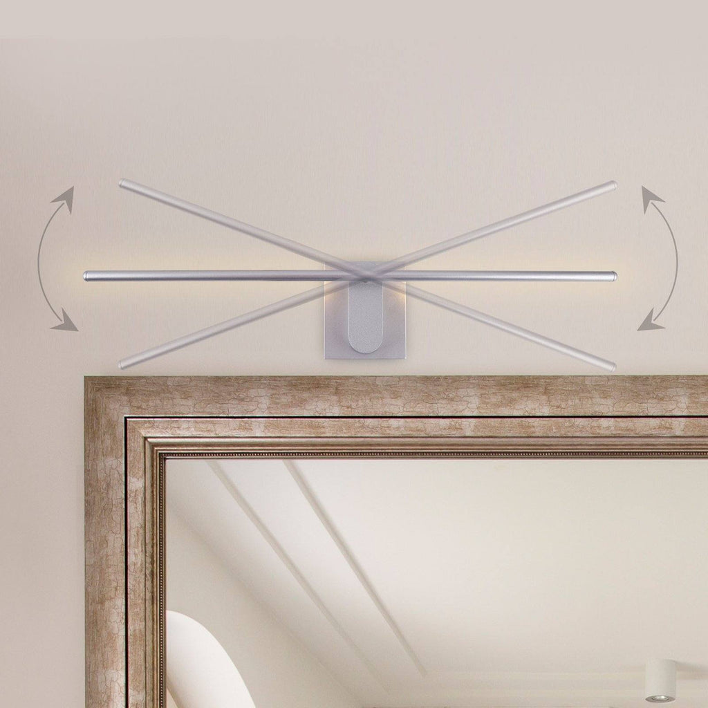 Swivel LED Sconce Silver D6998