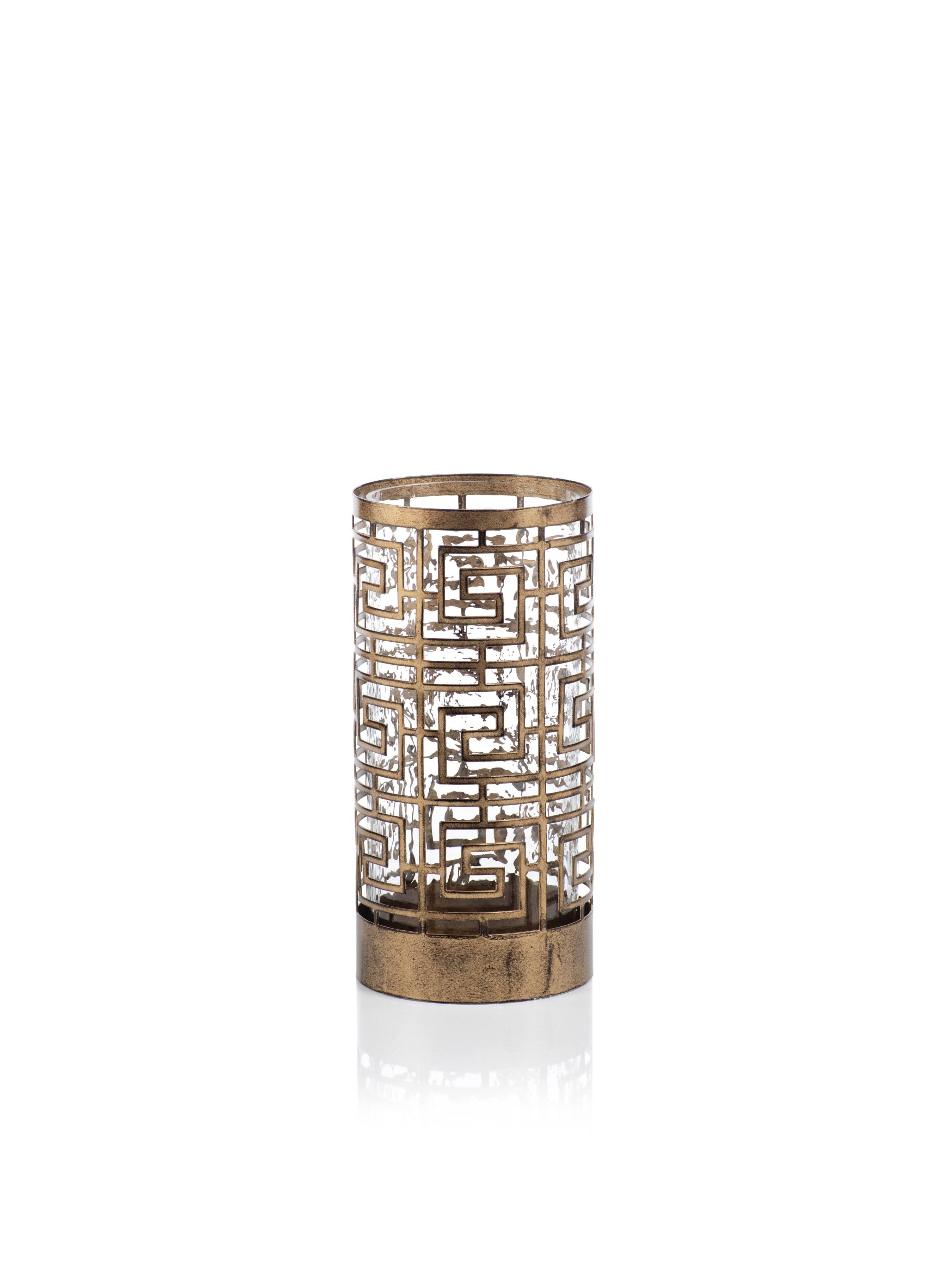 5x22 Metal Hurricane Candle Holder X567063