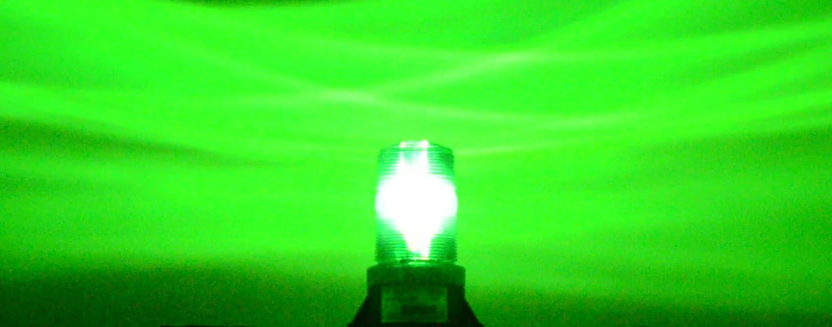 Green 110V 120V AC LED Steady-ON Warning Light Pack of 2 V4827