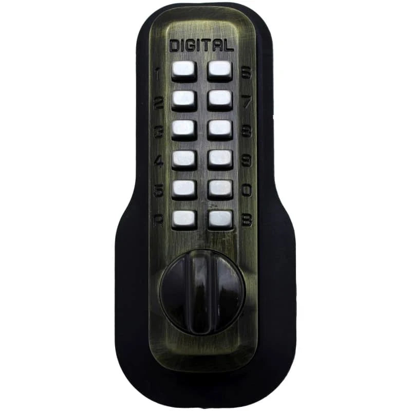 Antique Brass Mechanical Keyless Deadbolt K81549