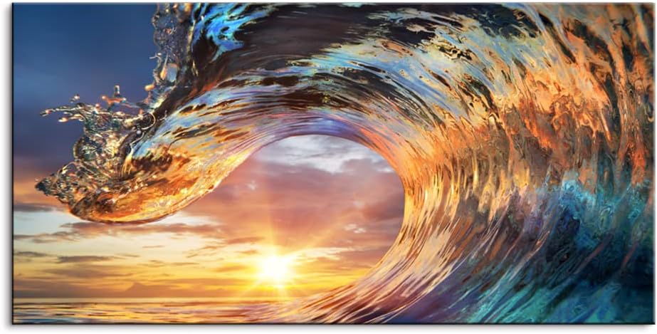 Blue Sea Sailboat Canvas Wall Art 30x20 W151444