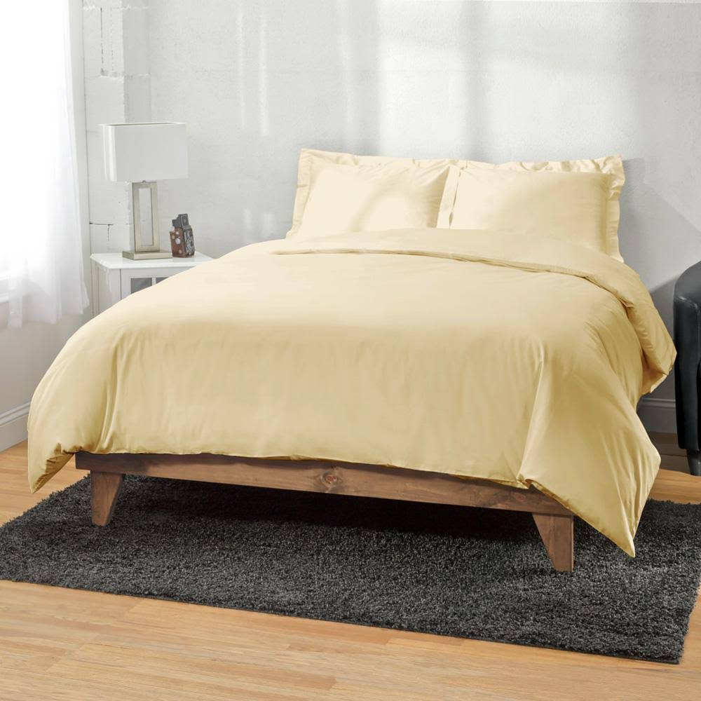 Gold Egyptian Cotton Duvet Cover Set L789154