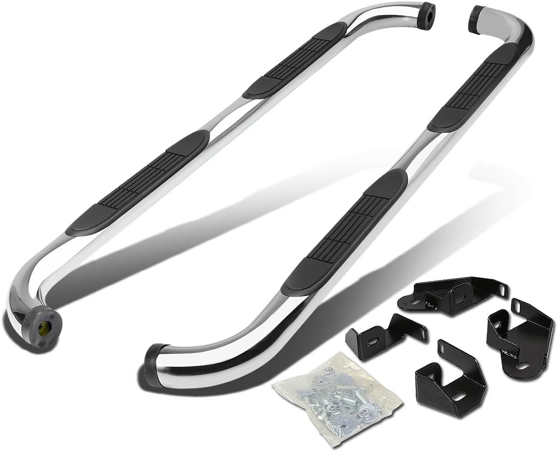 3 Inches Side Step Nerf Bar Running Board Stainless Steel Polished Chrome P5224
