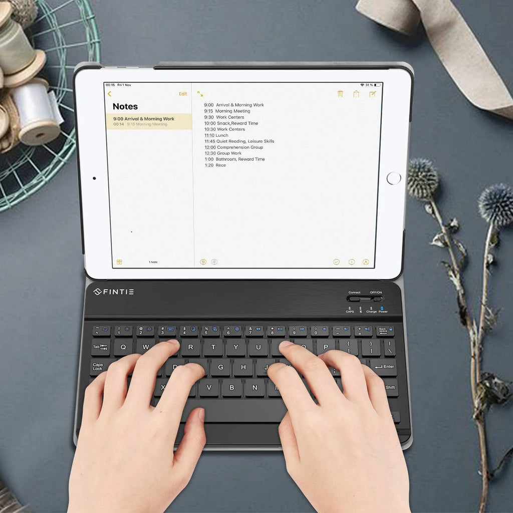 Slim Shell Stand Cover Keyboard Case for iPad 9.7 6th/5th Generation and iPad Air 2 C9419
