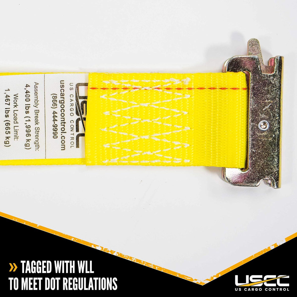 2 Inch x 12 Foot Yellow Ratchet Strap 4 Pack E789249
