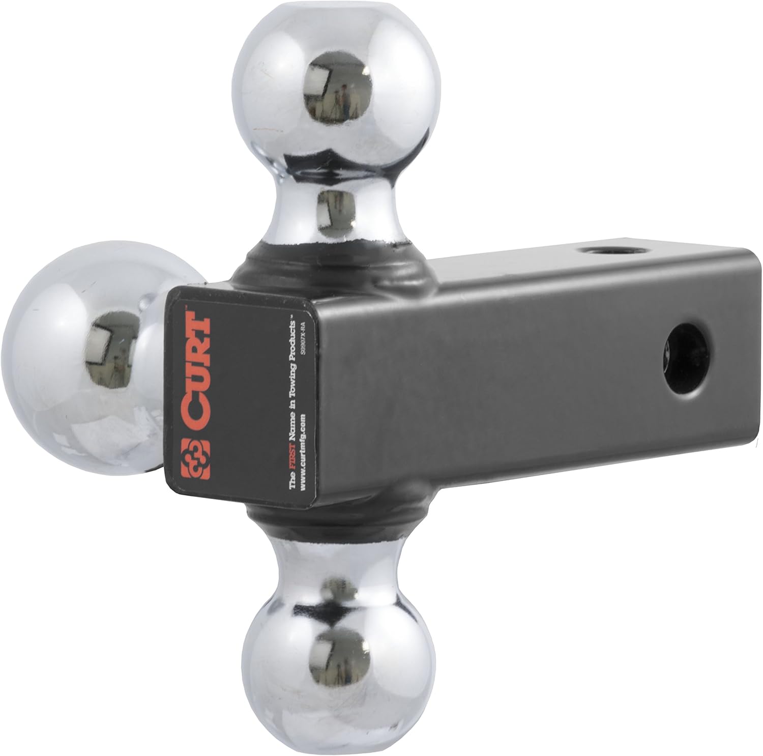 Adjustable Trailer Hitch Ball Mount Head with 3 Balls Pack of 2 C184