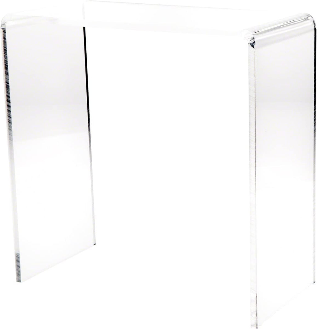 Clear Acrylic Rectangular Display Riser, 12 H x 12 W x 6 D, Pack of 2 E2494
