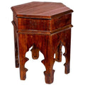 Rustic Brown Reclaimed Wooden Side Table V63233