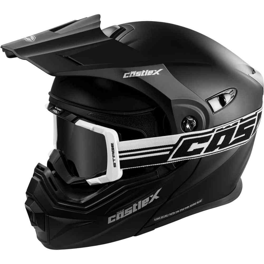 Solid Matte Black Modular Snowmobile Helmet N851392