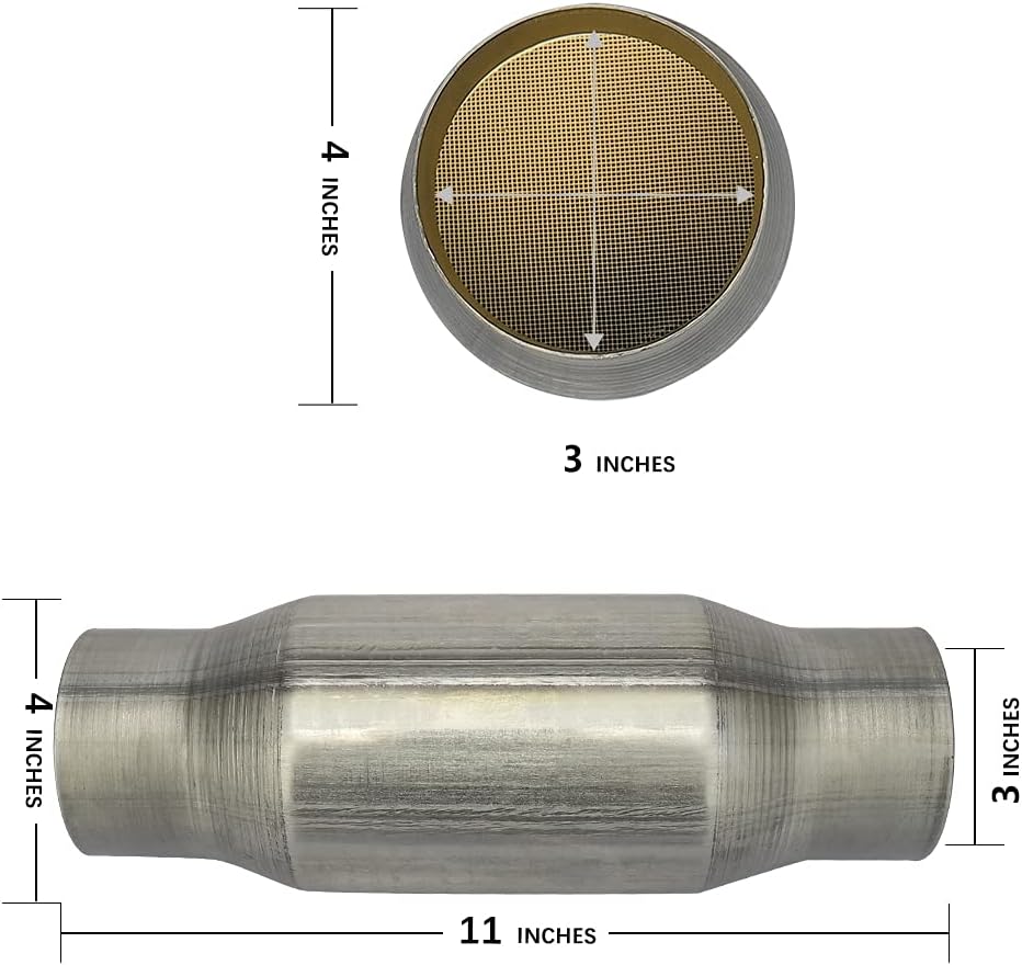 2 Pack Universal Catalytic Converter with Exhaust Pipe T7283
