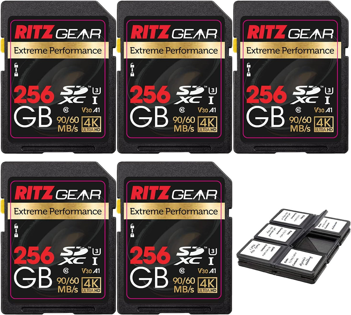 64GB UHS-I SDXC Memory Card 3 Units + Holder Pack of 2 G61447