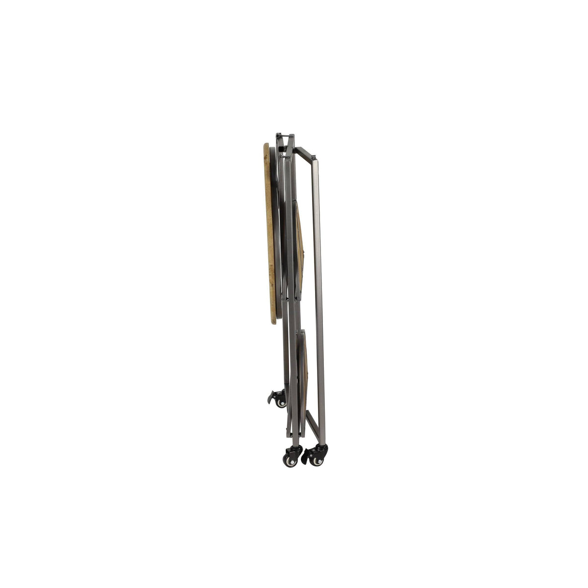 Light Brown Metal Bar Cart W422217