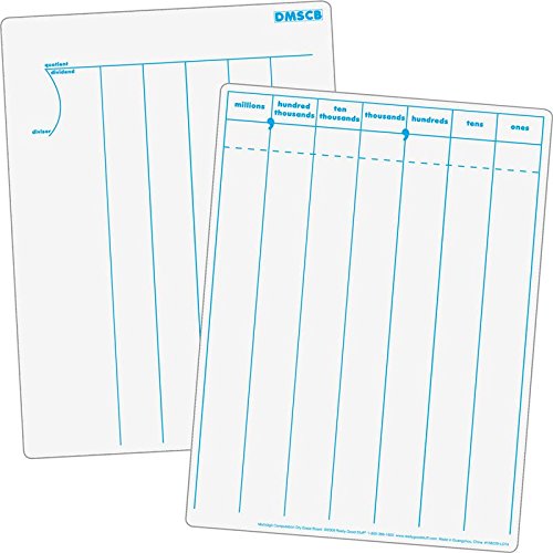 Two-Sided Dry Erase Board Set, 12” by 9” (Set of 6) I69033