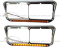 Chrome Headlight Bezel with Amber LED Light Strip, Pack of 2 K774528