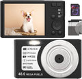 4K 48MP Digital Camera with Webcam, 16X Digital Zoom, Auto Focus, Pack of 2 V982411