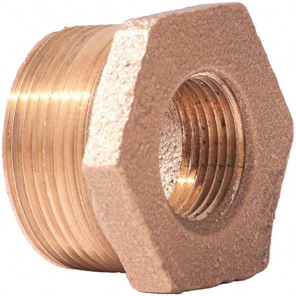 Brass Lead Free Hex Bushing NPT Male x Female Pkg Qty 25 Q964676