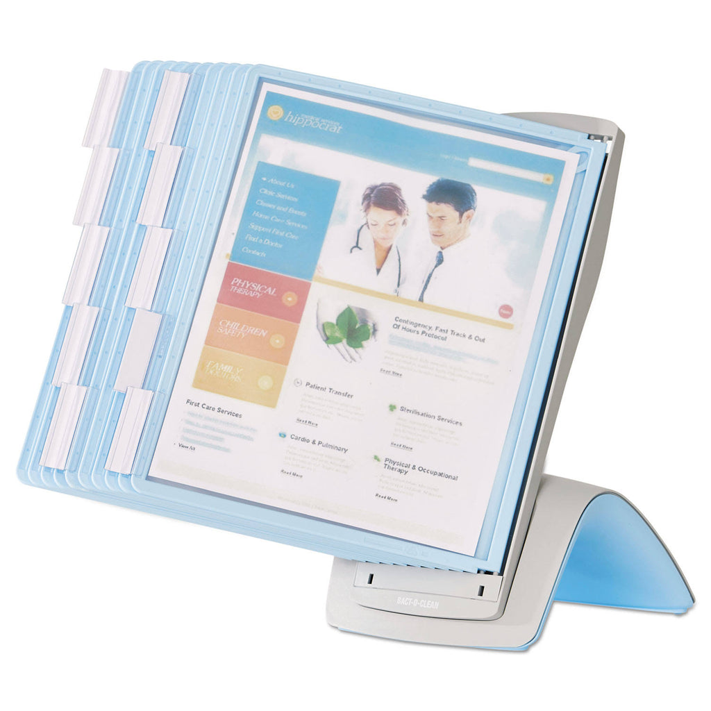 Blue/Gray Desk Reference System, 20 Sheet Capacity I12980