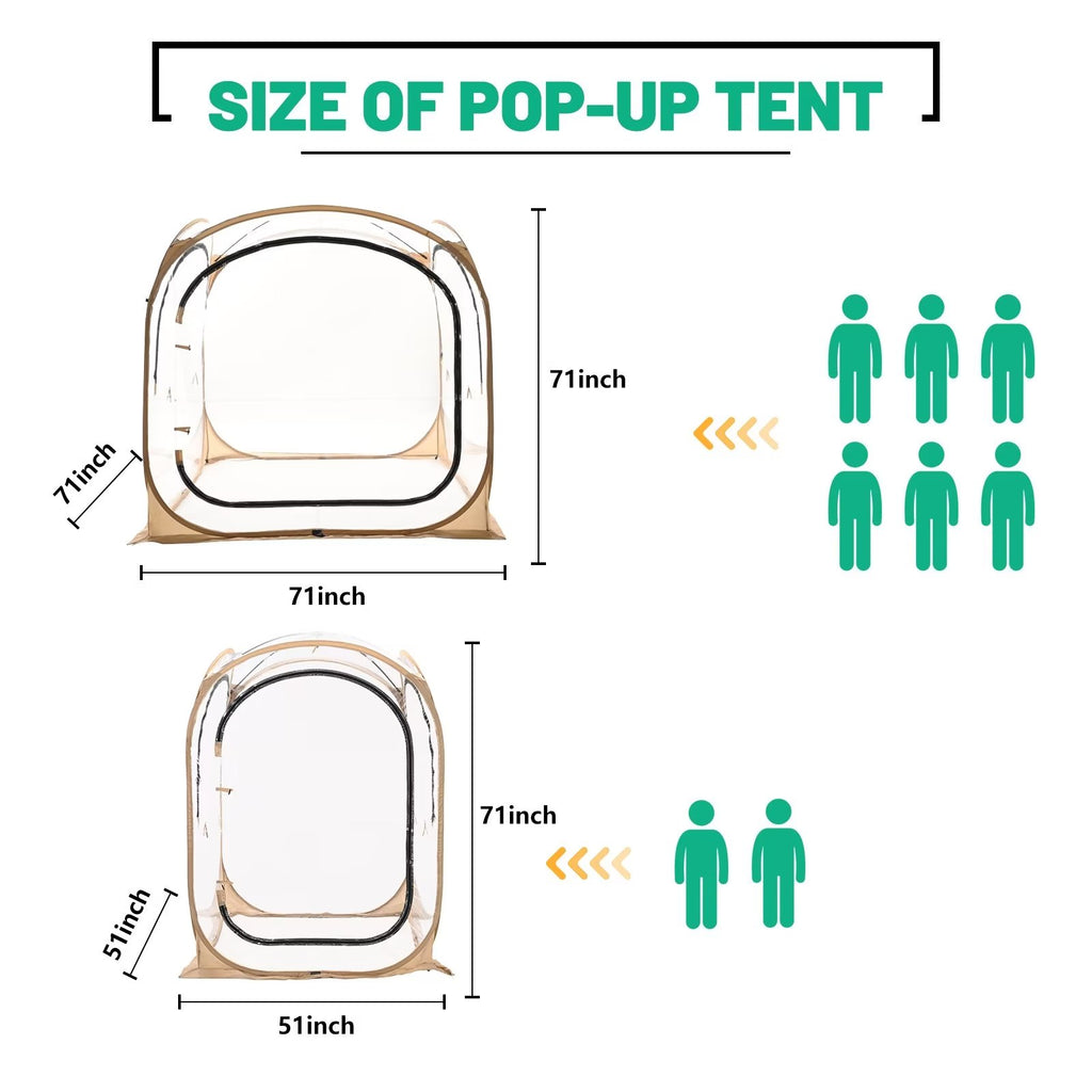 Sports Tent Pop Up Bubble Tent with Screen House Room T933
