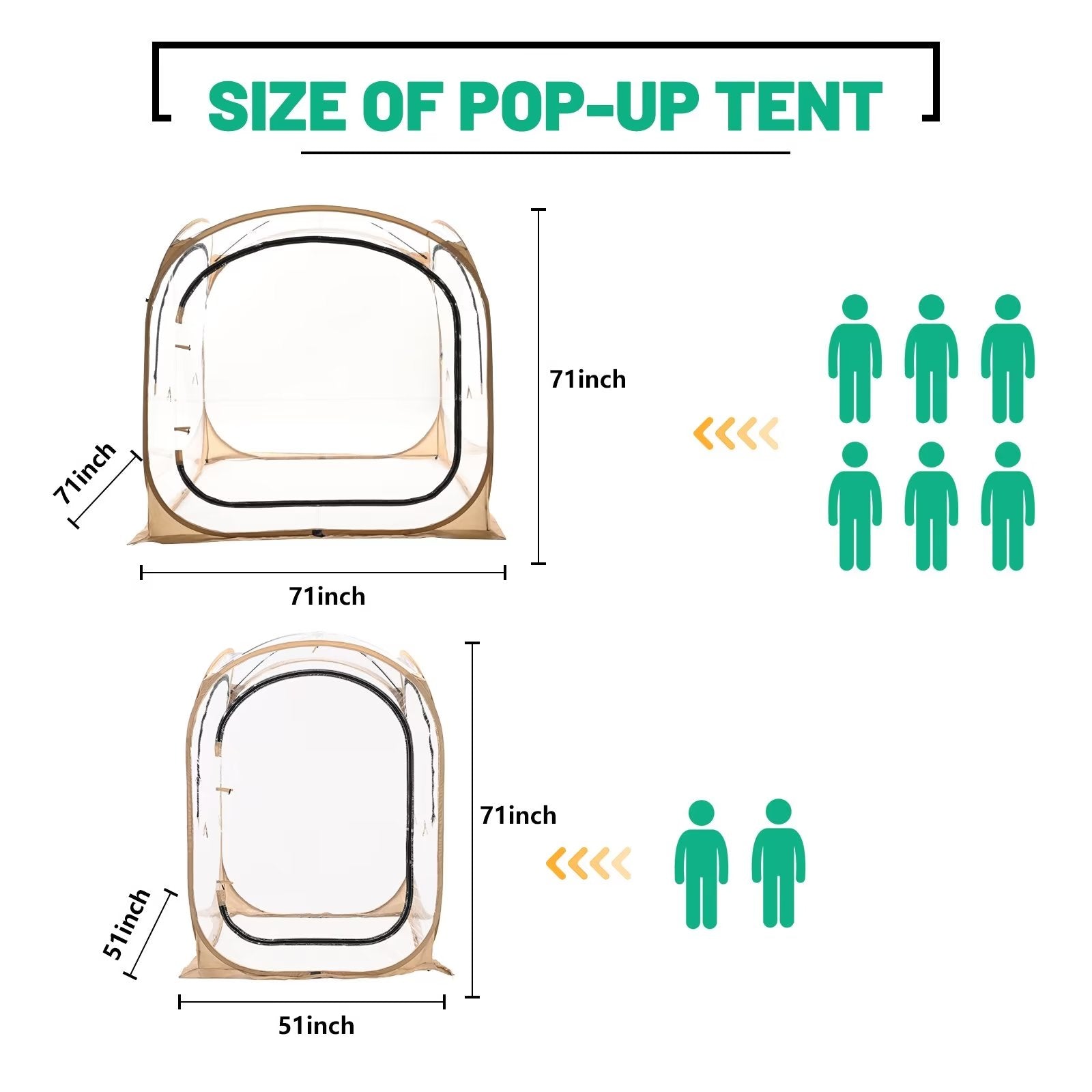 Sports Tent Pop Up Bubble Tent with Screen House Room T933