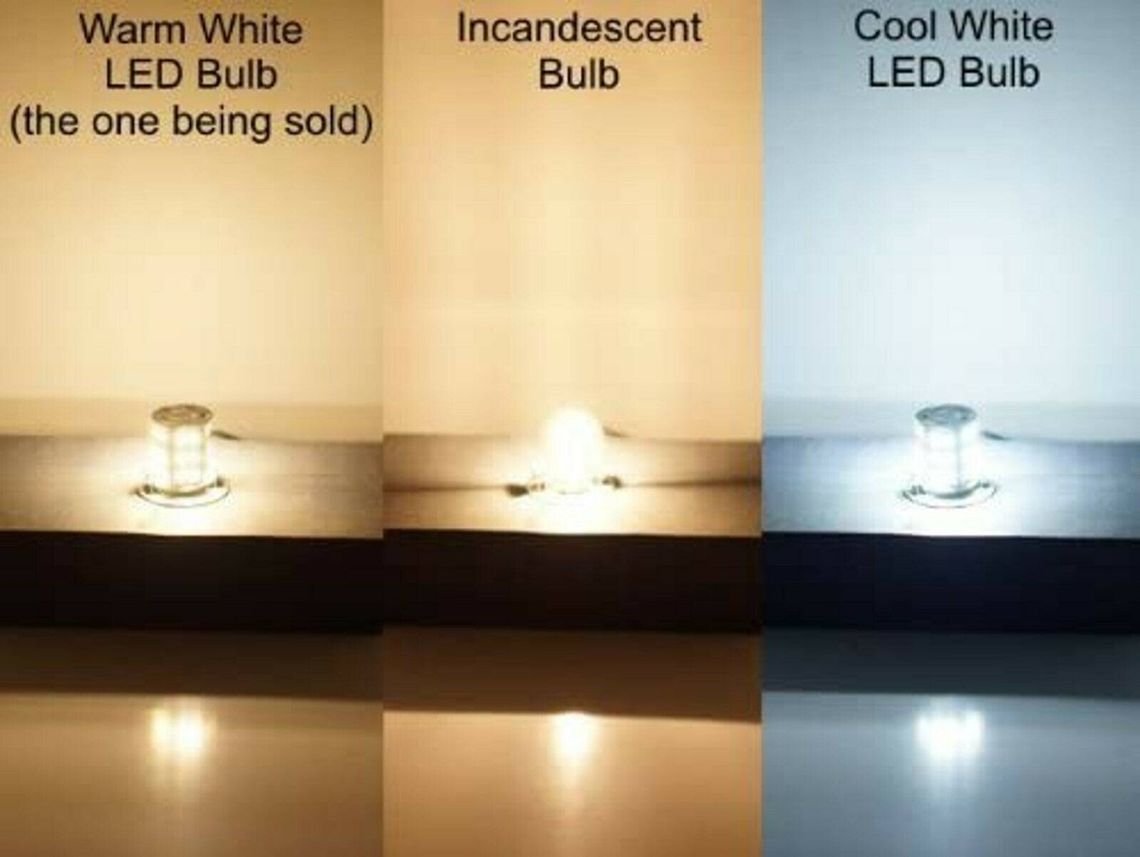 10x BA15S SMD LED Warm White Bulbs C2830