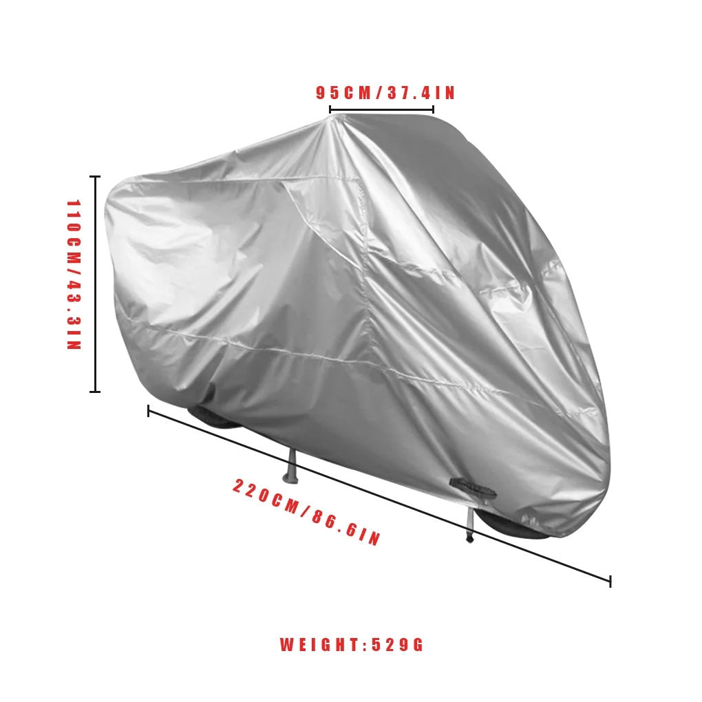 Silver Motorbike Dustproof Cover J174114