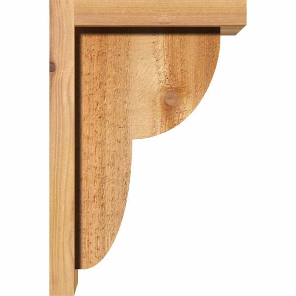 Rough Sawn Corbel with Backplate, Western Red Cedar Q5257