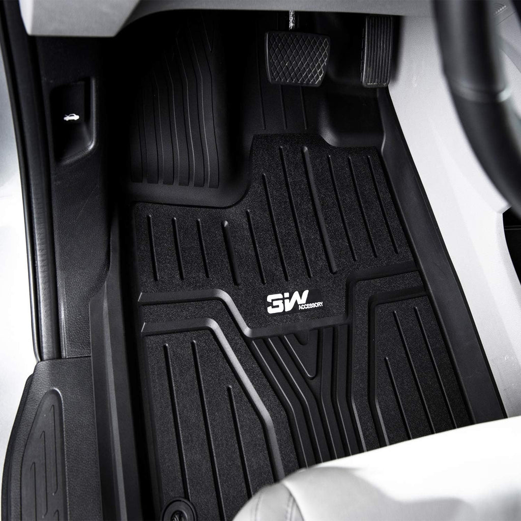 Black TPE All Weather Custom Fit Floor Liner and Cargo Mats Q3595
