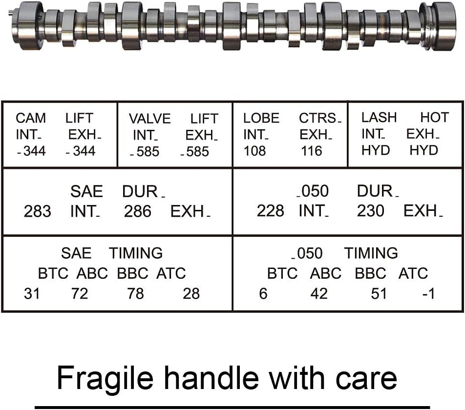 Sloppy Stage 2 Camshaft LS1 .585 Lift 286° Duration Y404228