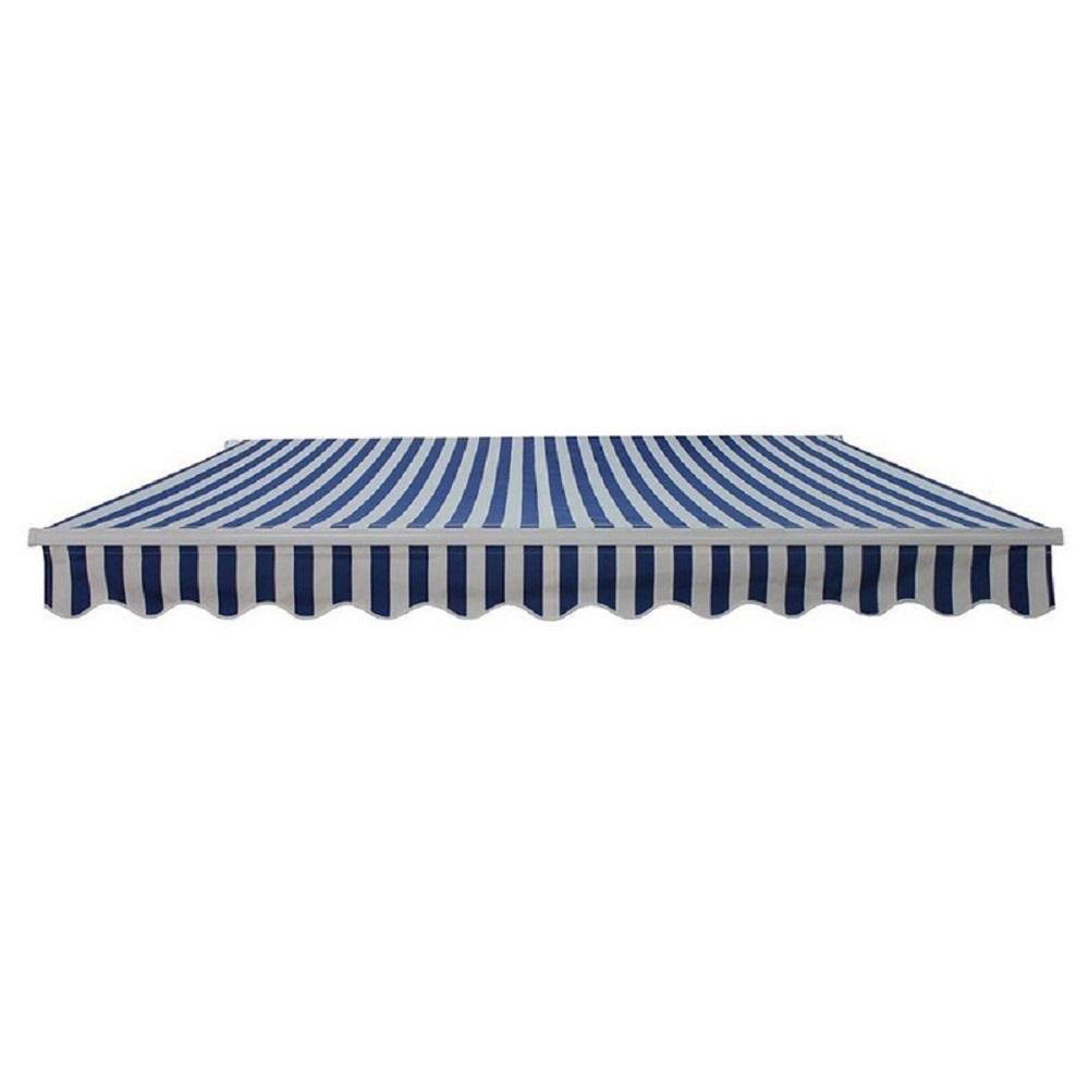 Blue/White Patio Awning Canopy RV Tent S1557