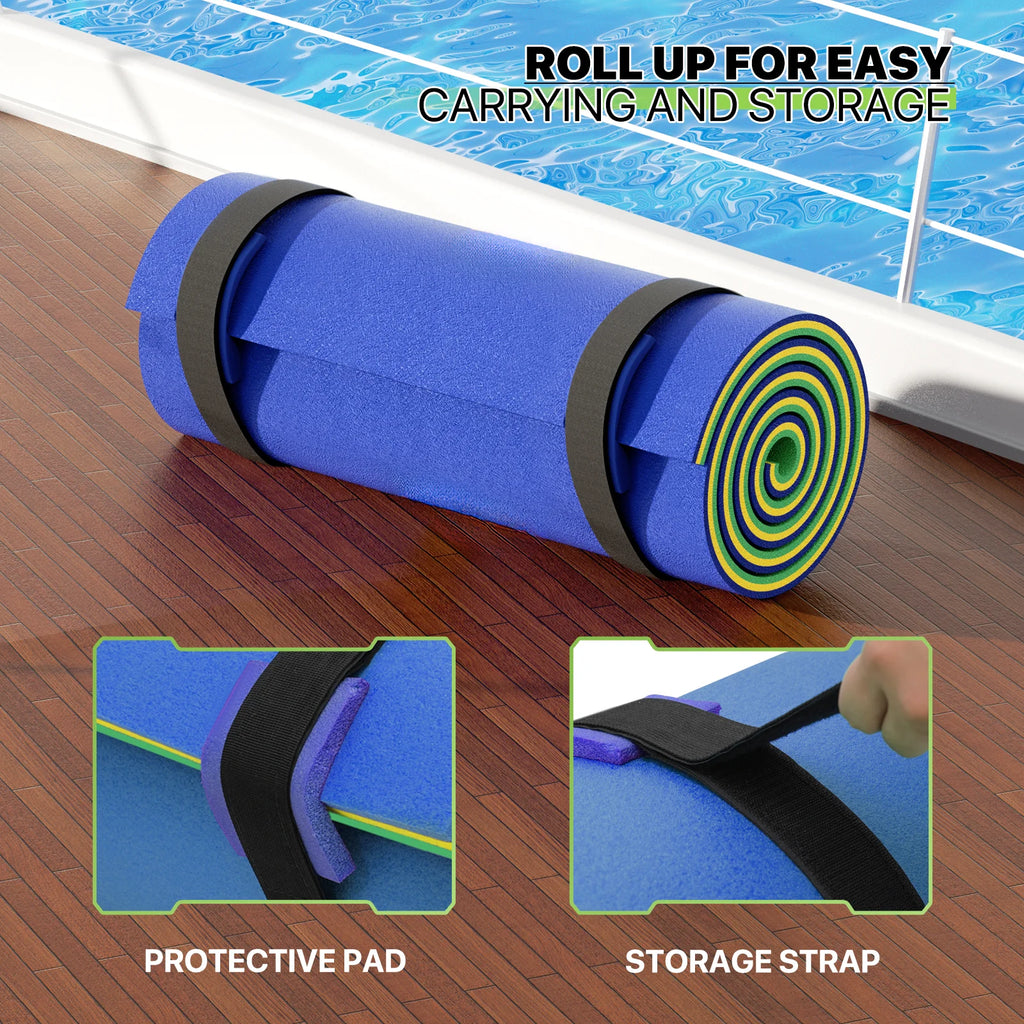 9x3FT 3-Layer Tear-Resistant XPE Foam Water Floating Pad C211
