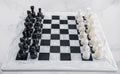15 Inches Handmade White and Black Weighted Marble Chess Game Set W859