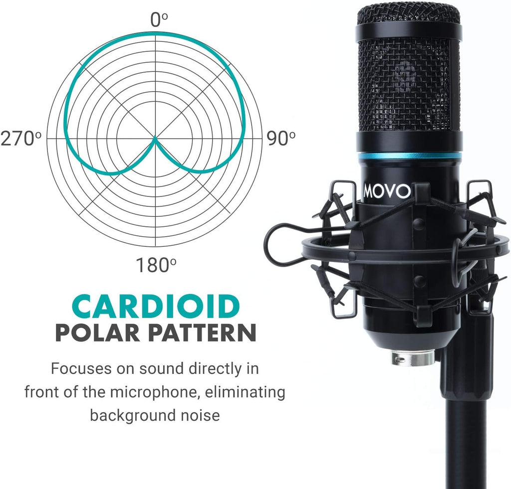2-Pack Cardioid Condenser Microphone Kit with Scissor Arm Mic Stand, Shock Mount and Gooseneck Pop Filter I197
