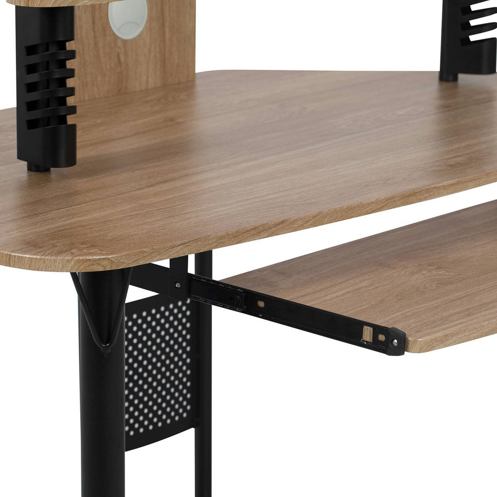 Arch Corner Computer Desk with Hutch / Tower N351