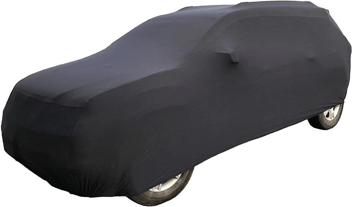 Black Satin Indoor SUV Car Cover with Storage Bag U3667