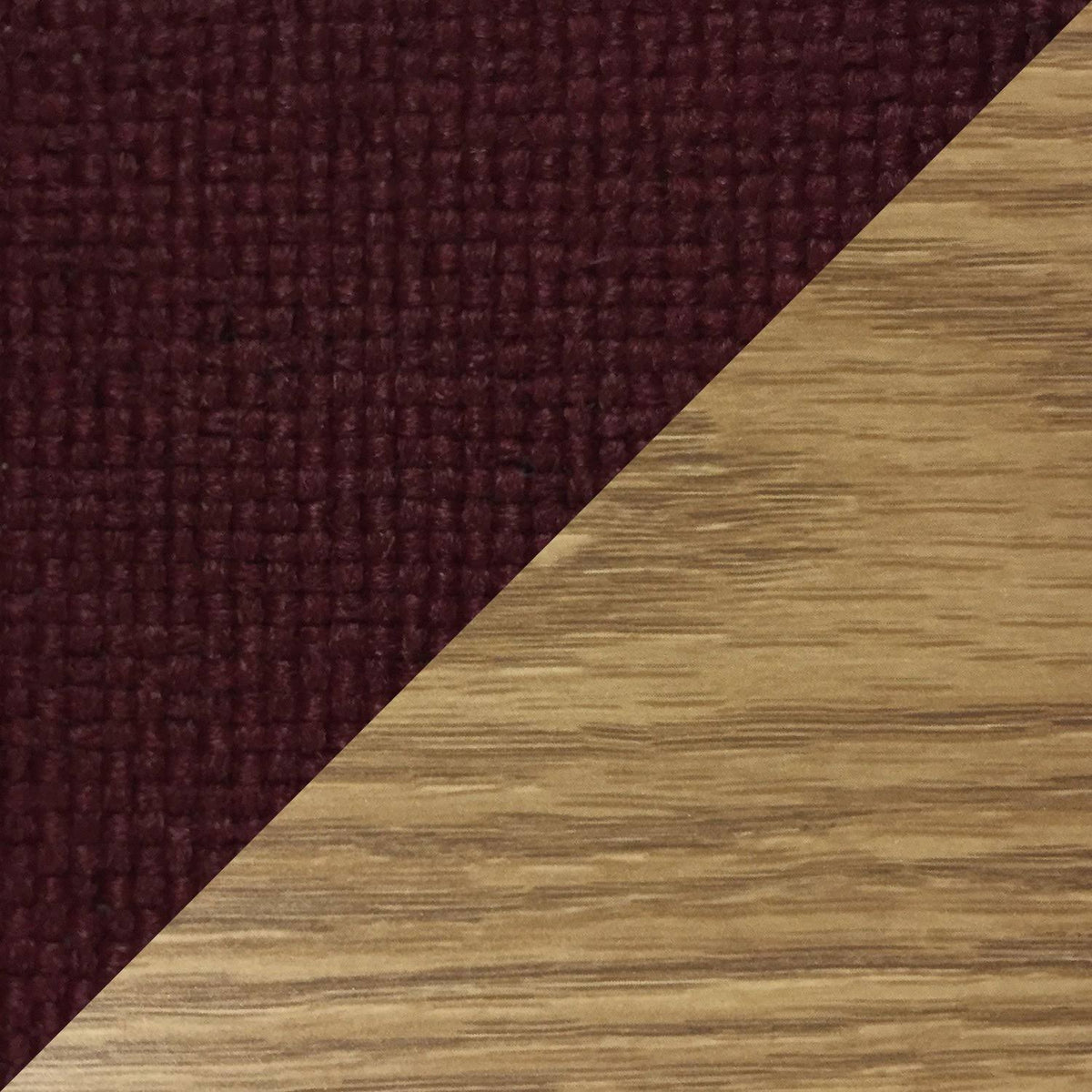 Quadruple Bench Light Oak Cabernet Burgundy K90624